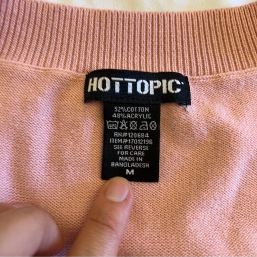 Hot Topic Strawberry Knit Crop Sweater Vest Women's Sz S Y2K Style - Picture 8 of 9